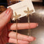 925 Silver Needle Diamond Five Petal Flower Long Tassel Korean New Fashion Wild Alloy Earrings For Women