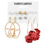 Fashion Geometric Tassel Butterfly Alloy Earrings with Artificial Pearls and Rhinestones Set