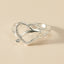 Fashion Dolphin Heart Hollow Alloy Women's Ring