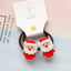 Fashion Cartoon Character Acrylic Hair Tie Set for Kids - Santa Claus Design