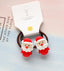 Fashion Cartoon Character Acrylic Hair Tie Set for Kids - Santa Claus Design