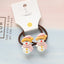 Fashion Cartoon Character Acrylic Hair Tie Set for Kids - Santa Claus Design