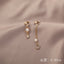 1 Pair Elegant Moon Heart Flower Rhinestone Pearl Women's Ear Clips