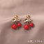 1 Pair Elegant Moon Heart Flower Rhinestone Pearl Women's Ear Clips