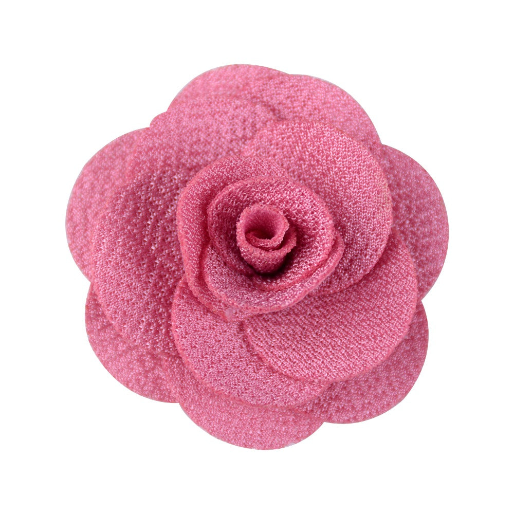 New Fashion Pastoral Simple Fabric Rose Alloy Earrings For Women