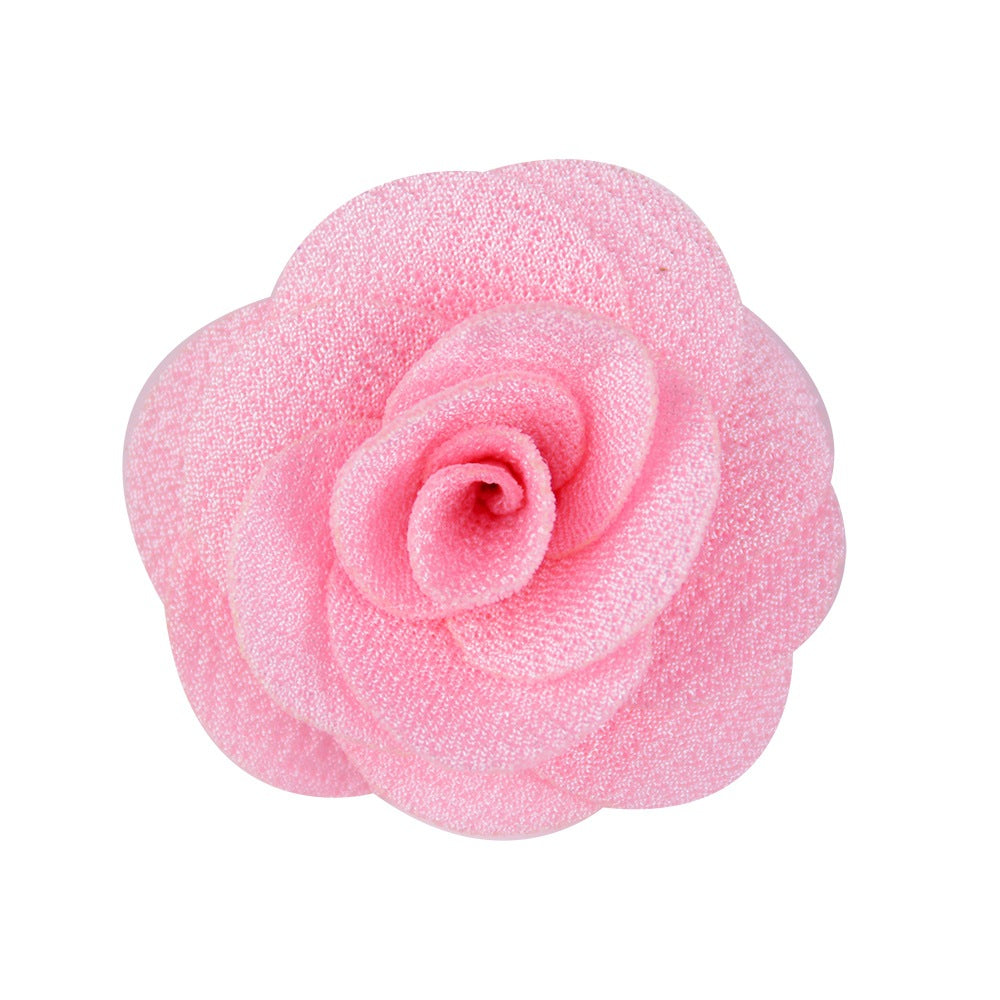 New Fashion Pastoral Simple Fabric Rose Alloy Earrings For Women