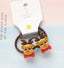 Fashion Cartoon Character Acrylic Hair Tie Set for Kids - Santa Claus Design