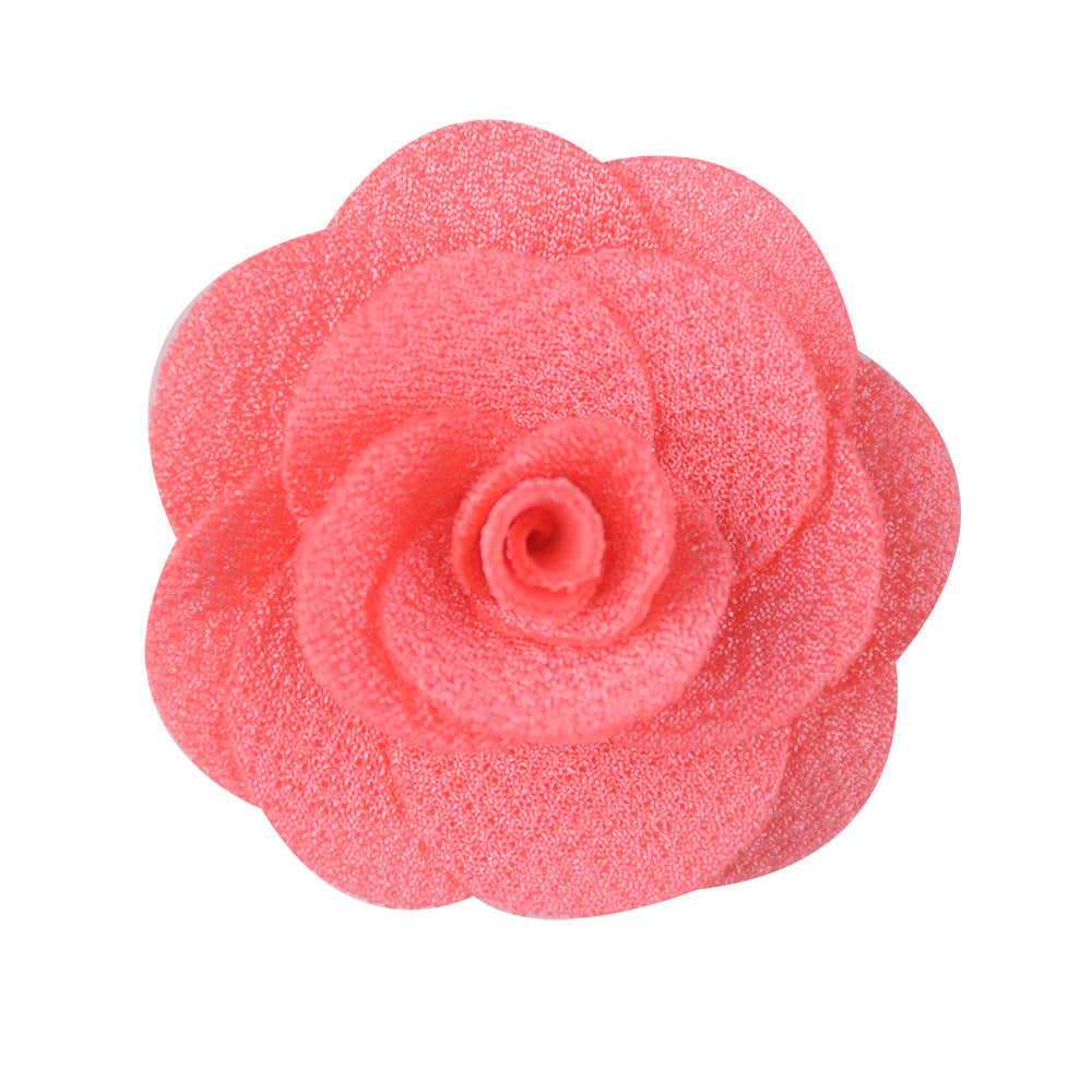 New Fashion Pastoral Simple Fabric Rose Alloy Earrings For Women