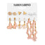 Fashion Geometric Tassel Butterfly Alloy Earrings with Artificial Pearls and Rhinestones Set