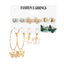 Fashion Geometric Tassel Butterfly Alloy Inlay Artificial Pearls Rhinestones Earrings