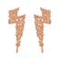 Diamond Pave Lightning Stud Earrings for Women