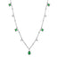 Vintage Emerald Gold-Plated Clavicle Chain Necklace in S925 Silver