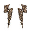 Diamond Pave Lightning Stud Earrings for Women