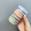 Velvet Fabric Elastic Hair Bands - Seamless Ice Cream Color Set