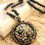 Korean Bohemian Colorful Shell Pendant Necklace with Crystal Beads and Cat Eye Stone