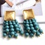 Fashion Alloy Beaded Tassel Earrings for Women