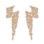 Diamond Pave Lightning Stud Earrings for Women