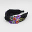 Floral Rhinestone Fabric Cross Headband - Pastoral Style Women's Hair Accessory