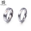 IG Style Crown Titanium Steel Couple Rings - His Queen Her King Design