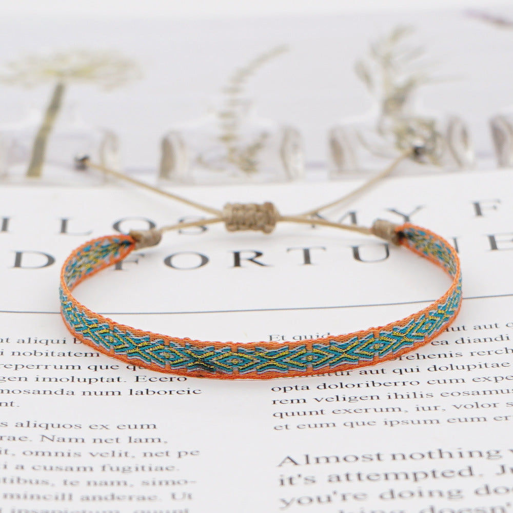 Retro Bohemian Ethnic Unisex Fabric Bracelet