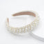 Baroque Rhinestone Pearl Flannel Hairband for Parties and Catwalks