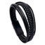 Retro Multilayer Hand-Woven Leather Bracelet with Magnet Buckle for Women and Couples