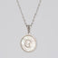 Simple Style Letter Stainless Steel Pendant Necklace Polishing Plating Shell Stainless Steel Necklaces