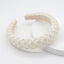 Baroque Rhinestone Pearl Flannel Hairband for Parties and Catwalks