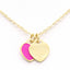 Wholesale Retro Heart Shape Stainless Steel 18K Gold Plated Pendant Necklace