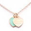 Wholesale Retro Heart Shape Stainless Steel 18K Gold Plated Pendant Necklace