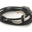 Geometric Alloy Rope & Multi-Layer Leather Anchor Bracelets for Women