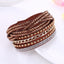 Ethnic Style Multi-Layer Rhinestone Inlay Women's Bracelet