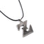 Geometric Alloy Gemstone Pendant Necklace for Unisex