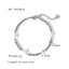 18K Gold Plated Stainless Steel Geometric Pearl Twist Chain Bracelet