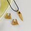 18K Gold Plated Stainless Steel Conch Pendant Necklace and Earrings Set