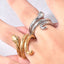 18K Gold Plated Stainless Steel Snake Wrap Ring