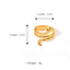 18K Gold Plated Stainless Steel Snake Wrap Ring