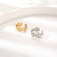 18K Gold Plated Stainless Steel Open Ring with C-Shape Design