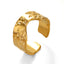 18K Gold Plated Irregular Open Adjustable Stainless Steel Ring