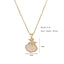 304 Stainless Steel Gold Plated Starfish Shell Zircon Pendant Necklace - Blue Purple Design