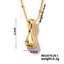 304 Stainless Steel Gold Plated Alphabet Pendant Necklace