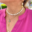 18K Gold Plated Simple Style Freshwater Pearl Choker Necklace