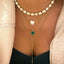 18K Gold Plated Simple Style Freshwater Pearl Choker Necklace