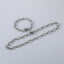 304 Stainless Steel Knot Design Necklace and Bracelet Set