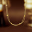 304 Stainless Steel Minimalist Layered Square Pendant Double Layer Necklace