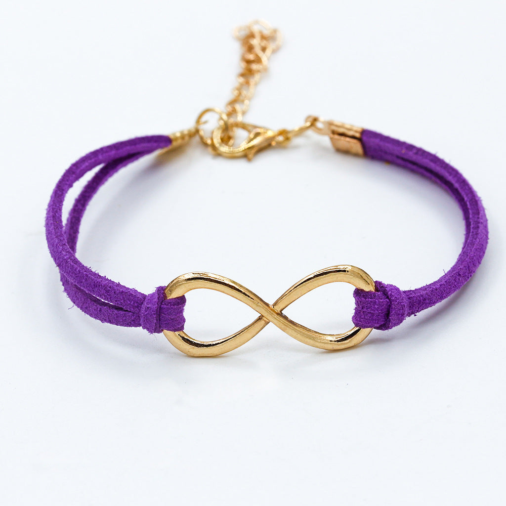 Fashion Symbol Alloy Plated Women's Hemp Rope Bracelet