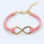 Fashion Symbol Alloy Plated Women's Hemp Rope Bracelet