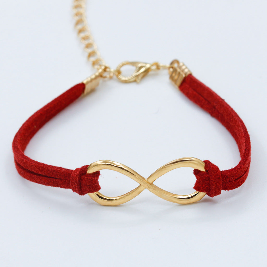 Fashion Symbol Alloy Plated Women's Hemp Rope Bracelet