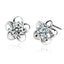 Fashion Heart Shape Alloy Inlay Zircon Ear Studs