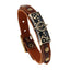 Vintage Cowhide Leather Bracelet with Distressed Effect - Alloy Design, European and American Style, Perfect Gift